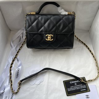 chanel handbags 361 cow leather black color