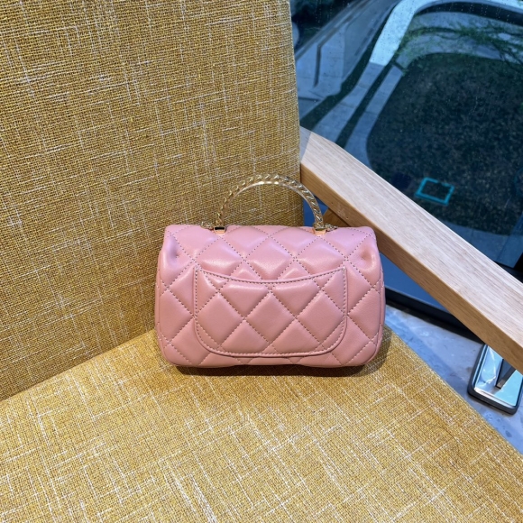 chanel 24s new handheld CF AS3213 pink color