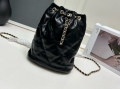 Chanel 2024 Gold Coin Drawstring Bucket Bag S1004