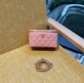 Chanel 24s New Handheld Makeup Box Bag AS3211 pink color