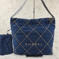 chanel handbags replica 24P denim garbage 1102 Small