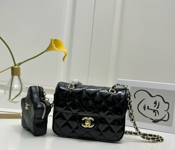 Chanel 24c star sub mini cf 3155 glossy black