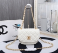 Chanel 24C Saddle Bag 8943 white color