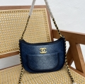 chanel 24C denim saddle bag 1166