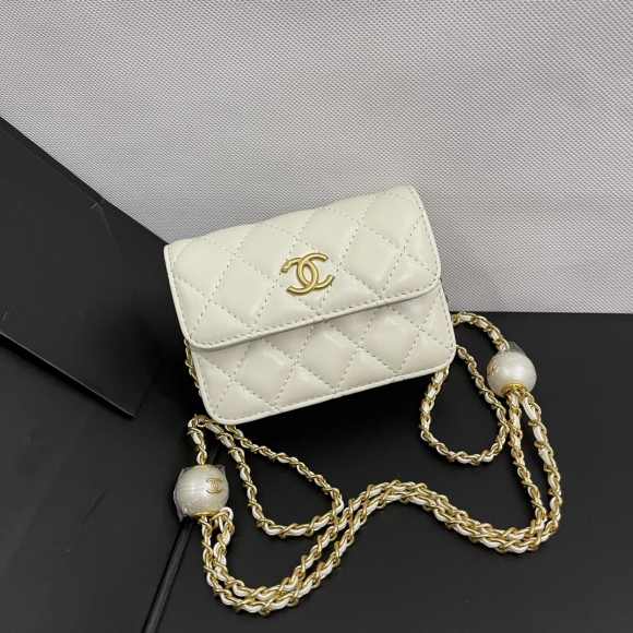 Chanel 24S Pearl Soufflé Fragrance Grandma Classic Mini Fortune Bag 767