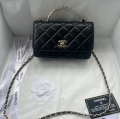 CHANEL 24S pearl handle woc 1201 Black