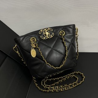 2024 New Chanel Vegetable Basket Handbag 0404 Black