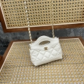 24c CHANEL Mini 31 bag Chain bag 5801 White