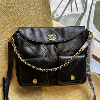 Chanel 24P Hobo Hippie Bag 663 Large