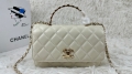 Chanel 24P new rhinestone handheld woc 512 White monolayer