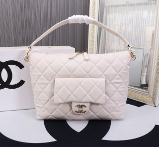 Chanel 23b new hippie hobo 8856 Pale pinkish white