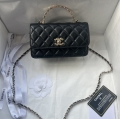 Chanel 24P New Rhinestone Tote woc 338 Black