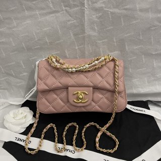 CHANEL 24P Classic Flap 927 Pink