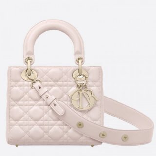 Dior My Lady Dior Bag In Pink Lambskin