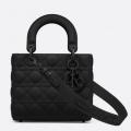 Dior Lady Dior My ABCDior Bag In Black Ultra Matte Calfskin