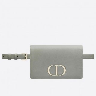 Dior 30 Montaigne 2 In 1 Belt Bag In Grey Calfskin