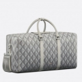 Dior Lingot 50 Duffle Bag In Gray CD Diamond Canvas