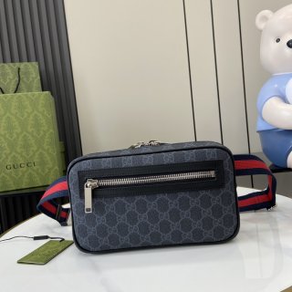 GG Crossbody Gray Small Red Blue Strap 792094