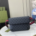 GG Crossbody Gray Small Red Blue Strap 792091