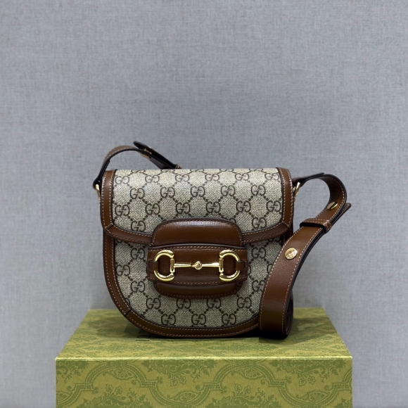 GUCCI horsebit 1955 half round saddle bag 760191