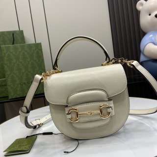 Gucci Horsebit 1955 Collection Mini Tote 781387 White