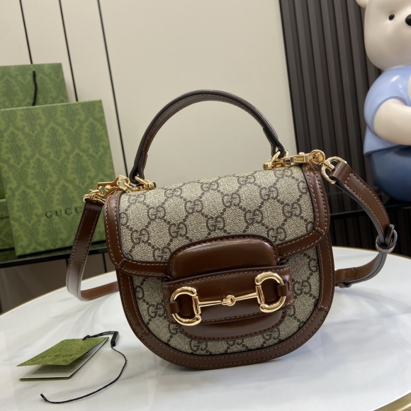 Gucci Horsebit 1955 Collection Mini Tote 781387 brown/pvc