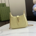 Gucci Jackie Notte Mini Shoulder Bag 782889 Light Yellow Crinkle Lacquer