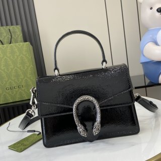 Dionysus Collection Small Tote 799599 Black/Patent Leather