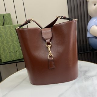 GG Small Bucket Shoulder Bag 782904 Brown