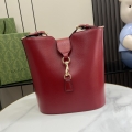 GG Small Bucket Shoulder Bag 782904 Red