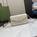 GG Ultra Mini Shoulder Bag 772794 White/Embossed