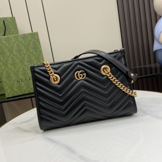 GG Marmont Collection Small Tote Bag 779727 Black