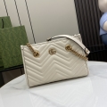 GG Marmont Collection Small Tote Bag 779727 White