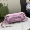 Gucci Horsebit Chain Collection Medium Shoulder Bag 764255 Illusion Pink