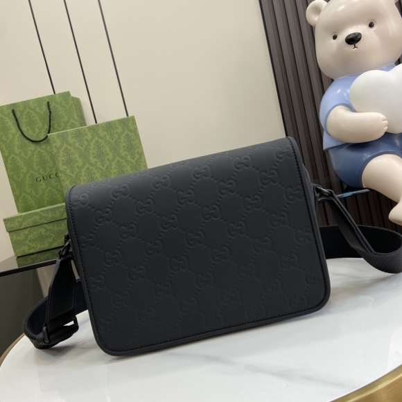 GG Crossbody 775097 Black Matte/Pressed G