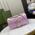 GG Marmont Collection Medium Shoulder Bag 443497 Illusion Pink