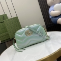 GG Marmont Collection Small Shoulder Bag 447632 Illusion Green