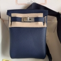 Hermes Hac a Dos PM Bag Vert de Gris Togo Leather