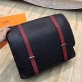 Hermes Bicolor Steve 35 Messenger Black Bag