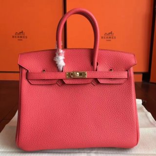 Hermes Bougainvillier Clemence Birkin 25cm Handmade Bag