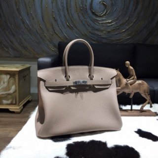 Hermes Birkin 30cm 35cm Bag In Gris Tourterelle Togo Leather