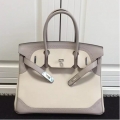 Hermes Birkin Ghillies 30cm In Ivory Swift Leather