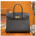 Hermes Birkin 30cm 35cm Bag In Black Togo Leather