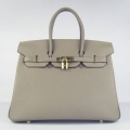 Hermes Birkin 30cm 35cm Bag In Grey Togo Leather