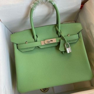 Hermes Birkin 30cm 35cm Bag In Vert Cypres Epsom Leather