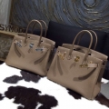 Hermes Birkin 30cm 35cm Bag In Etoupe Togo Calfskin Bag Original Leather Handstitched