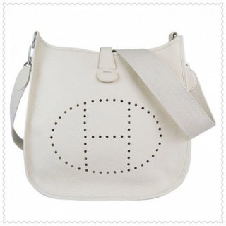 Hermes Evelyne III Bag White