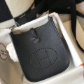 Hermes Black Evelyne II TPM Messenger Bag