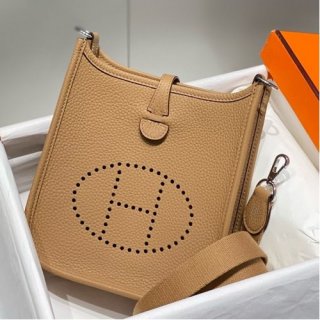 Hermes Evelyne III TPM Bag In Chai Clemence Leather