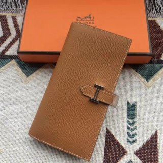 Hermes Brown Epsom Bearn Gusset Wallet